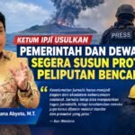 Ketum IPJI Usulkan Pemerintah dan Dewan Pers Segera Susun Protokol Peliputan Bencana