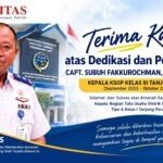 Terima Kasih atas Dedikasi dan Pengabdian, Capt. Subuh Fakkurochman Emban Amanah Baru di Distrik Navigasi Tanjung Perak